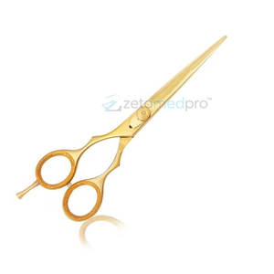 Ciseaux de barbier de haute qualité plaqués or, ciseaux professionnels pour couper les cheveux, ciseaux de barbier professionnels en or - Product Image 2