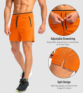 Venta al por mayor de alta calidad de secado rápido Fitness transpirable tela pantalones cortos hombres entrenamiento gimnasio deportes pantalones cortos desgaste - Product Image 5
