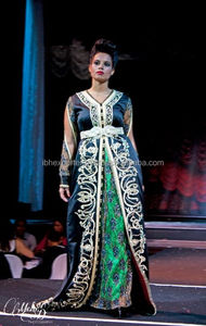 Nueva Llegada Mujeres Máquina Bordado Kaftan Elegante Musulmán Vestidos Largos Kaftan De Dubai - Product Image 2