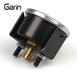 เกจวัดความดันสุญญากาศสำหรับทางการแพทย์กล่องเหล็กสีดำขนาด760mmHg แบบติดตั้ง - Product Image 3