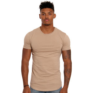 Gran oferta de ropa de gimnasio para hombre, Camiseta de algodón Spandex con logotipo personalizado, ropa de entrenamiento perfecta de secado rápido y algodón 100% para hombre - Product Image 2