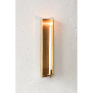Long Outdoor Sconce in <b>Brass</b> Finish - Product Image 2
