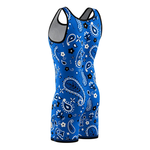 Combinaison de lutte unisexe extensible avec logo sur le devant, pour la salle de sport, l'entraînement, la musculation, l'haltérophilie, en spandex/polyester - Product Image 3