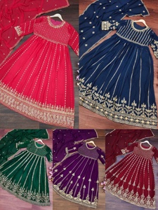 Nuevo hermoso mira fiesta brocado, seda de sari con blusa de las mujeres indias desgaste sari barato precio bajo al por mayor - Product Image 6