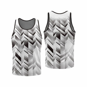 Wholesale Men's Casual <b>Running</b> <b>Singlet</b> Custom Design Breathable Knitted Tank Top Sublimated <b>Singlet</b> - Product Image 3
