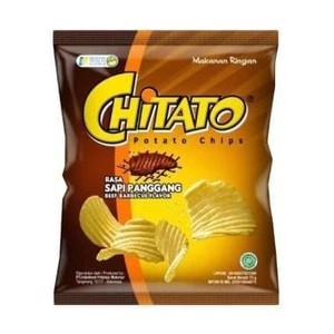 Chitato Sist 35G Gastronomische Rundvlees Bbq Chips Zachte Gedroogde Aardappelchips Met Gewaagde Smaaksnack Voor Rundvlees-En Fruitliefhebbers - Product Image 1