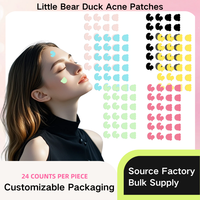 Fabriqué par de grandes entreprises chinoises de dispositifs médicaux, les patchs hydrocolloïdes anti-acné Clear Bear & Duck, lot de 24, best-sellers, OEM.
