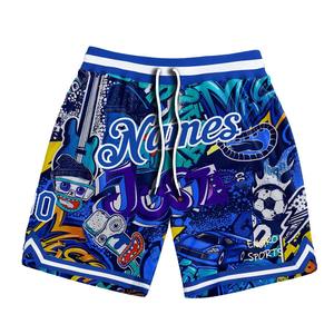 Best-seller Short de basketball Design personnalisé Beau look Confortable à porter Short de basketball authentique noir noir-or - Product Image 2