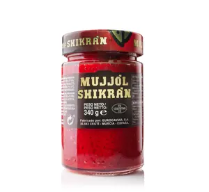 Well known made in Spain 340g smoked herring and mullet roes in red spheres for retail