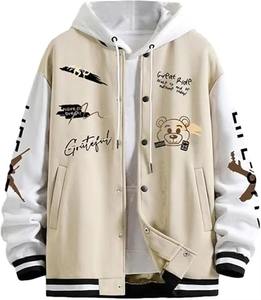 Veste universitaire pour homme, nouvelle, de haute qualité, avec logo personnalisé brodé, col montant, coupe-vent, respirante, pour l'hiver - Product Image 3