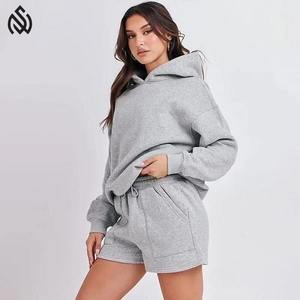 Sudadera con capucha Conjunto corto Mujer Dos piezas Easy Track Chándales Baloncesto Sudadera con capucha Casual Mujer Corto Atlético Causal - Product Image 4