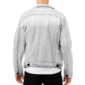 Veste épaissie chaude en denim avec design personnalisé pour l'hiver vente en gros de vêtements de ville veste d'hiver en denim à la mode pour hommes avec service OEM - Product Image 2