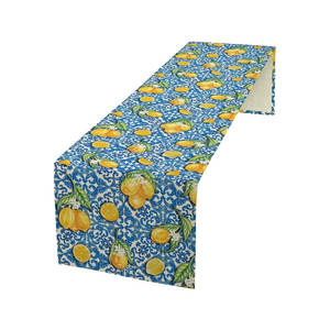 High Quality 100% Pure Cotton Flower Design Customized Print Table <b>Runner</b> with Customize Logo - Product Image 5