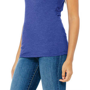 Womens Polyester T Shirt Short Sleeve Plain Blank <b>Tops</b> Wholesale OEM ODM Bulk Supplier Custom Logo and Printing Available - Product Image 3