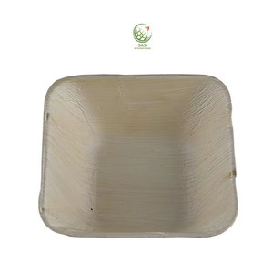 Bols à dîner carrés biodégradables écologiques les plus vendus Vaisselle jetable en feuille de palmier compostable pour le service des aliments pour - Product Image 1