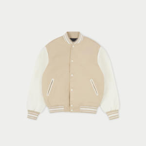 2024 personnalisé décontracté hommes Streetwear Cool université hommes vestes en cuir université Bomber collège veste pour hommes - Product Image 1