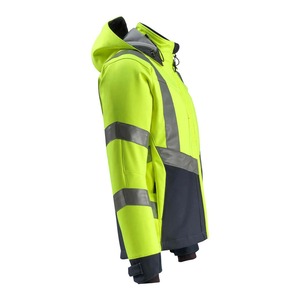 Chaqueta de construcción de trabajo de invierno transpirable impermeable reflectante de alta visibilidad de seguridad Unisex de alta calidad - Product Image 4