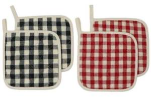 Ensemble de protège-plat carrés classiques 100 % lin, écologiques, antidérapants, résistants à la chaleur, pour la cuisine - Product Image 2