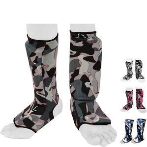 <b>Shin</b> & Instep <b>Guard</b> Black Elasticated <b>Kickboxing</b> <b>Shin</b> Pads for Kids Adults for Karate Muay Thai MMA UFC Taekwondo UFC Taekwondo - Product Image 2