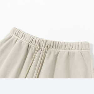 320 GSM OEM accepter Logo DTG broderie écran impression en relief 100% coton haute qualité hommes unisexe lavé à l'acide Jogging Shorts - Product Image 3