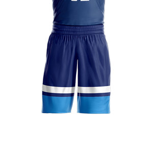 เครื่องแบบบาสเก็ตบอลโลโก้เย็บปักถักร้อย OEM พร้อมผ้าโพลีเอสเตอร์ 100% ทําชุดกีฬาขายส่งชุดบาสเก็ตบอลคุณภาพสูง - Product Image 5