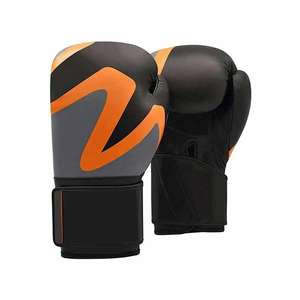 Gants de boxe durables et tendance en cuir pour les séances d'entraînement Doublure douce Prise en main confortable Parfait pour les séances de cardio en salle de sport Arts martiaux - Product Image 1