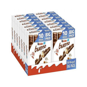 Kin-der Bueno Chocolate Finger <b>Bars</b> Crispy Wafer Light <b>Snack</b> Treat - Product Image 2