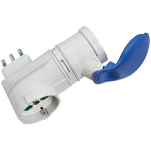 Adattatore Industriale con Presa CEE 16A / 1 Presa Schuko + 1 Presa CEE 16A - Product Image 1