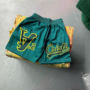 Men's High Street Style All-Over Print Double <b>Layer</b> Mesh Shorts Custom Logo Jogger with Drawstring Closure Sublimation Polyester - Product Image 5