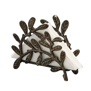 Servilletero de Base de mármol de lujo con decoración de flores de latón servilletero decorativo para decoración de mesa de comedor precio de fábrica - Product Image 4