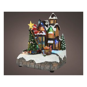 Kaemingk 487829 Paysage avec lumières mouvantes et musique (19x16x22cm) Décorations de Noël - Product Image 1