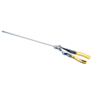 Nouvelles pinces à aiguilles laparoscopiques manuelles en acier inoxydable argenté, certifiées CE et ISO13485, de classe I, réutilisables pour - Product Image 1