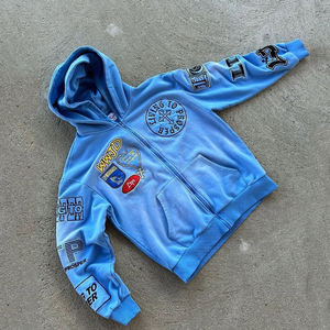 ชุดวอร์มทรงหลวมมีฮู้ดสำหรับทั้งชายและหญิงผ้าฝ้าย100% สั่งทำสีได้ฉลากส่วนตัวขนาดพิเศษไร้รอยต่อ - Product Image 4