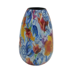 Wholesale <b>Set</b> <b>of</b> <b>3</b> Unique Iron Flower <b>Vase</b> Decal Enamel Finished Small Size for Living Room & Tabletop Decor Handmade Customize - Product Image 1