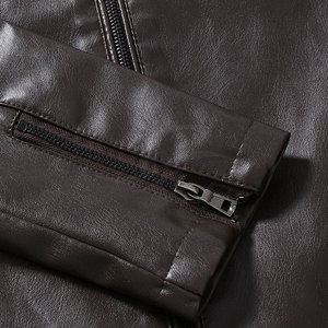Chaqueta de cuero de alta calidad para hombre, chaqueta de moda con bajo nivel de pedido, 2023 - Product Image 5