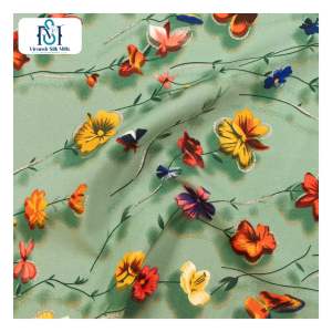 2025 Hot Selling Super Soft 110gsm 120 Gsm 100D Four Way Spandex Polyester Spandex <b>Fabric</b> for Women with 5D Newest Design Print - Product Image 5