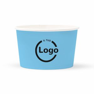 Gobelets en carton biodégradable à double paroi Kraft 200 ml - Fond entièrement personnalisé - Product Image 3