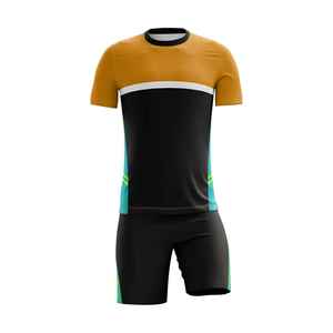 Nueva muestra gratis al por mayor conjuntos de uniformes de fútbol uniforme de fútbol gradiente impresión sublimación completo personalizado fútbol Jersey traje de fútbol - Product Image 6
