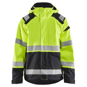 Chaqueta de Trabajo de Seguridad Reflectante de Alta Visibilidad Personalizada para Invierno, con Cremallera, Capucha y Logotipo Frontal, Manga Larga, Informal para Hombre - Product Image 1