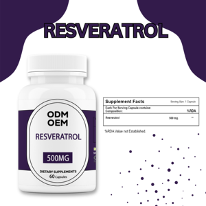 Suplemento NAD Liposomal Nicotinamida Ribósido Resveratrol 60 Cápsulas Herbal Marca Privada OEM ODM Fórmula Natural - Product Image 2