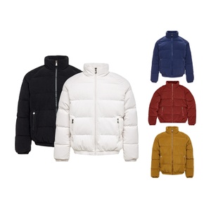 Doudoune personnalisée en duvet d'oie 2026 pour homme, style vintage, en velours côtelé, haute qualité - Product Image 1