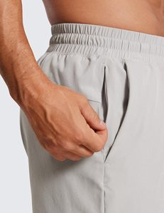 Short de gymnastique pour hommes avec poches Short d'entraînement écologique pour la course à pied Short d'entraînement à motifs solides en gros - Product Image 2