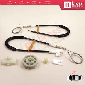 Kit de réparation de lève-vitre BWR297, porte droite pour Megane MK1 X64 DA0/1 Coupé 1996-2003 2/3 portes 7700834393 - Product Image 6
