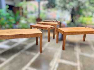 Table à manger rectangulaire en bois de teck moderne de luxe Ensemble de tiroirs en bois massif 8-6 sièges Convertible pour la maison Hôtel Meubles de cuisine - Product Image 6