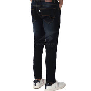 Service OEM Pantalon en jean mi-droit confortable pour hommes, qualité supérieure, solide, lavage foncé, style High Street, dernier modèle pour - Product Image 4