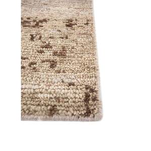 พรมขนสัตว์ถักมือสีเบจและสีน้ำตาลลายนามธรรมสำหรับห้องนั่งเล่น หนา 10 มม. รูปทรงสี่เหลี่ยมผืนผ้าและรูปทรงจิ๊กซอว์ รุ่น Reb-1596 - Product Image 4