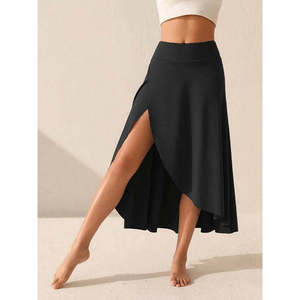 Women's Sandy <b>Skirt</b> with Pocket Detail and <b>Leggings</b>, 36302 - Black - Product Image 3