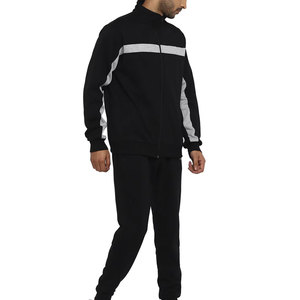 Top Arrival Full Sleeve Men Sports Tracksuits Winter Hooded Casual Solid 100% Cotton Elastic Waist - Product Image 3