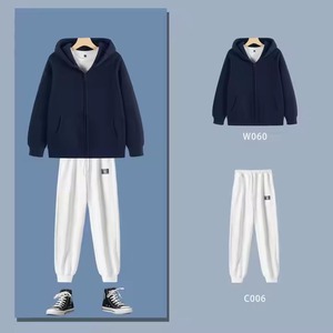 Sweat-shirts d'hiver en molleton de coton/élasthanne colorés de haute qualité, personnalisables avec logo, épais, lourds, surdimensionnés, à col rond, avec poche vierge - Product Image 4