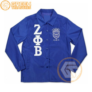 Zeta Phi Beta แจ็กเก็ตปักตามสั่งสำหรับผู้หญิงเสื้อโค้ทแบบปักได้ - Product Image 4